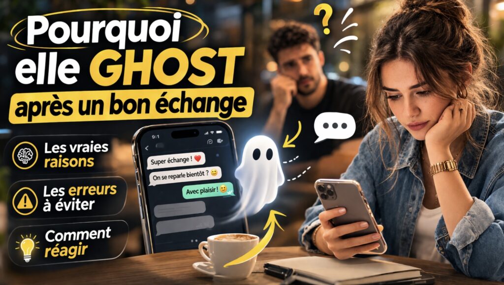 Pourquoi elle ghost après un bon échange (et comment éviter ça)